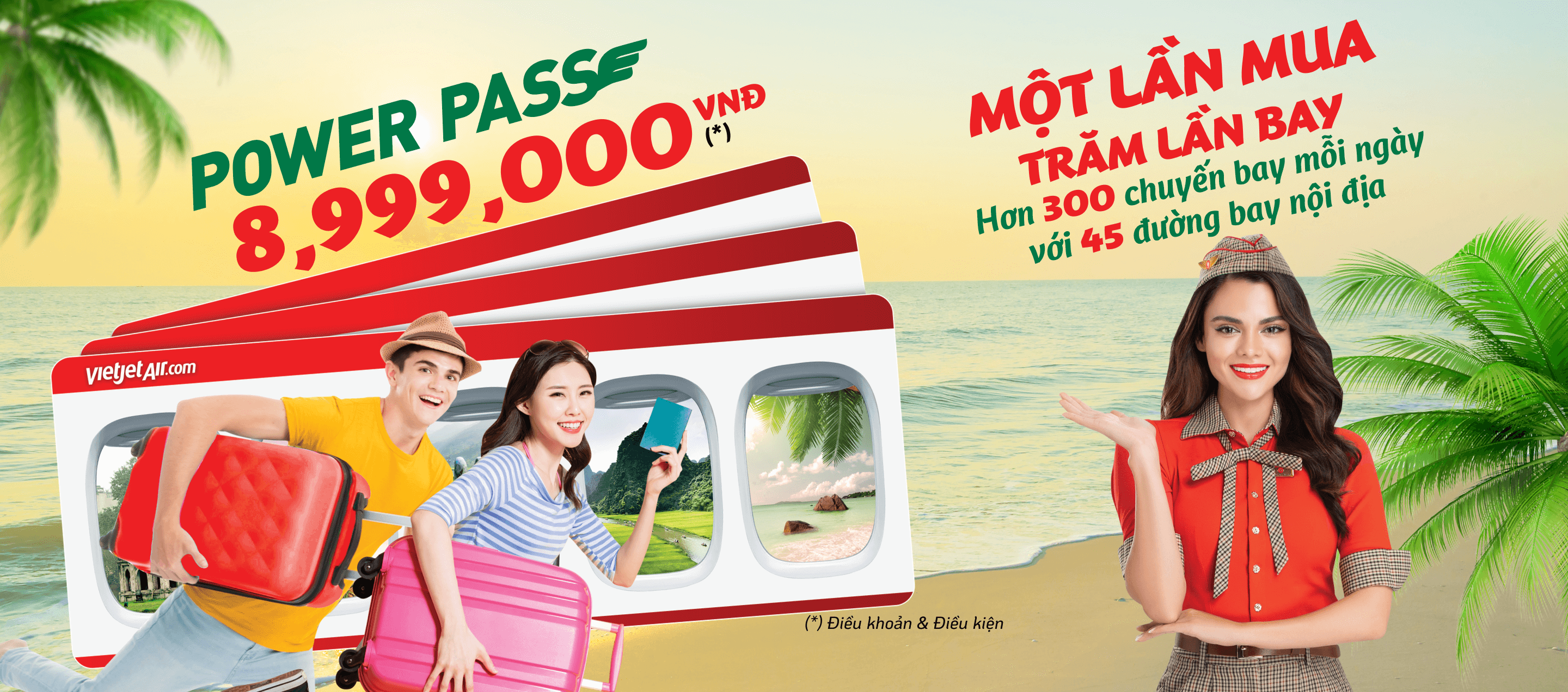 Power Pass Một lần mua, trăm lần bay!