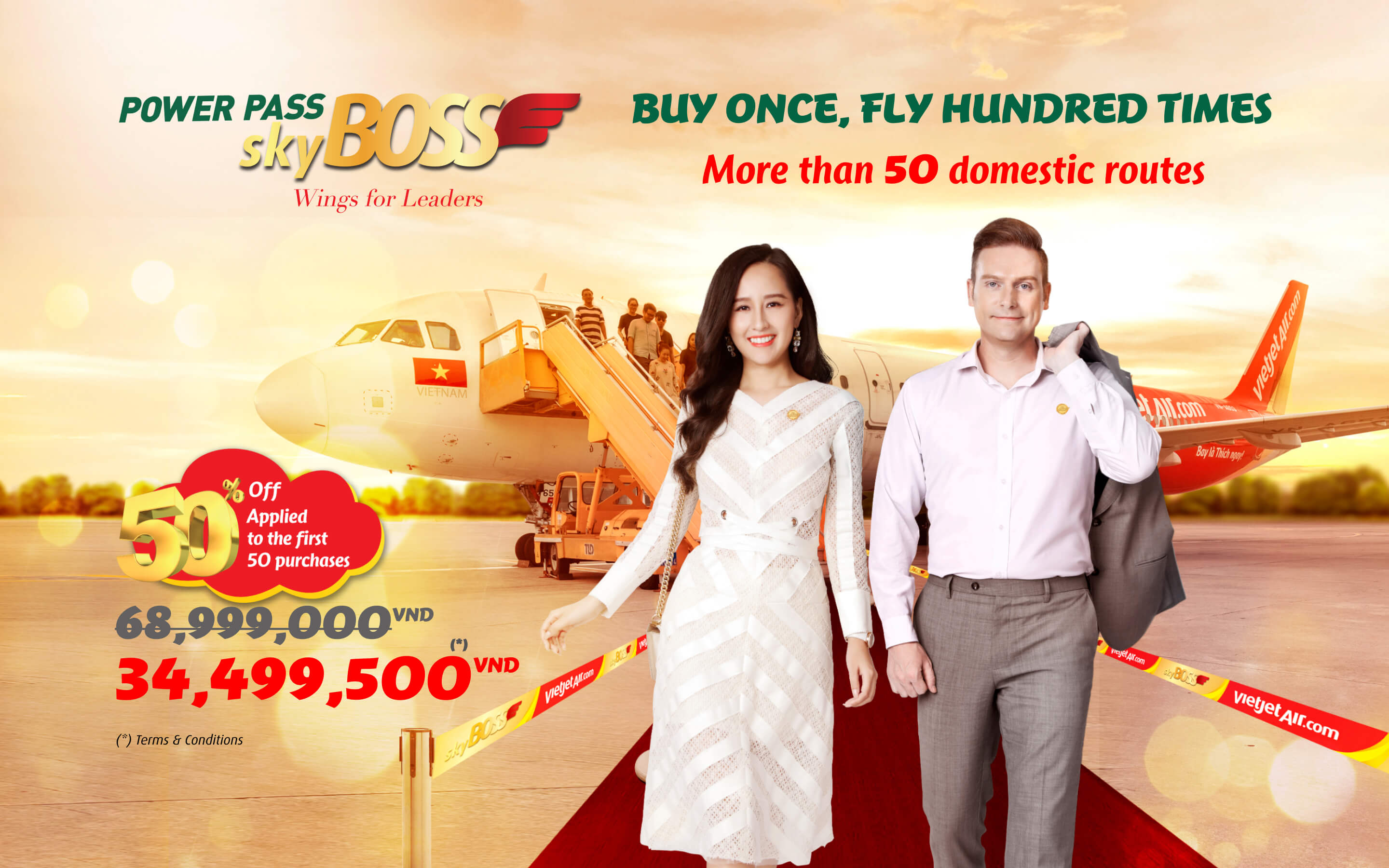 Power Pass - Buy one time, fly hundred times!